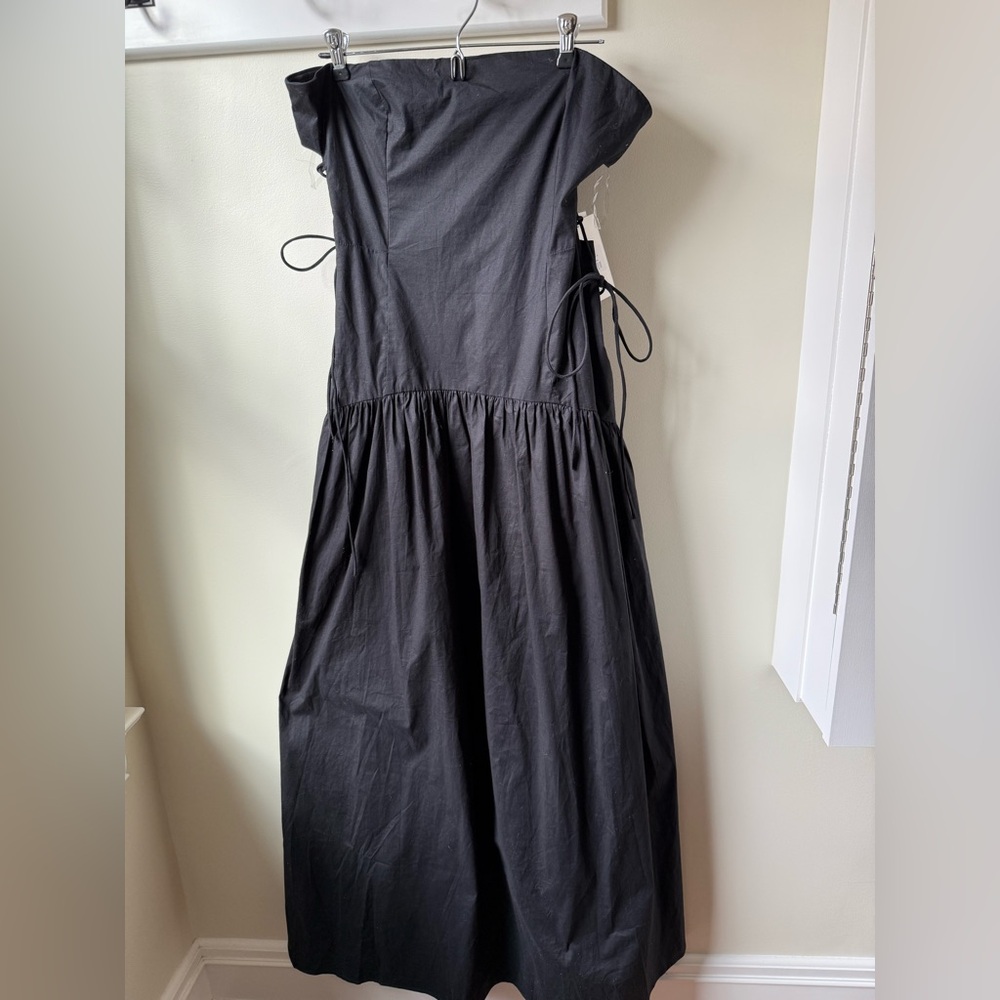 NWT PEPPERMAYO Conagh Maxi Dress Whimsigoth Witchy Flirty Black Strapless US 10 - Picture 2 of 9